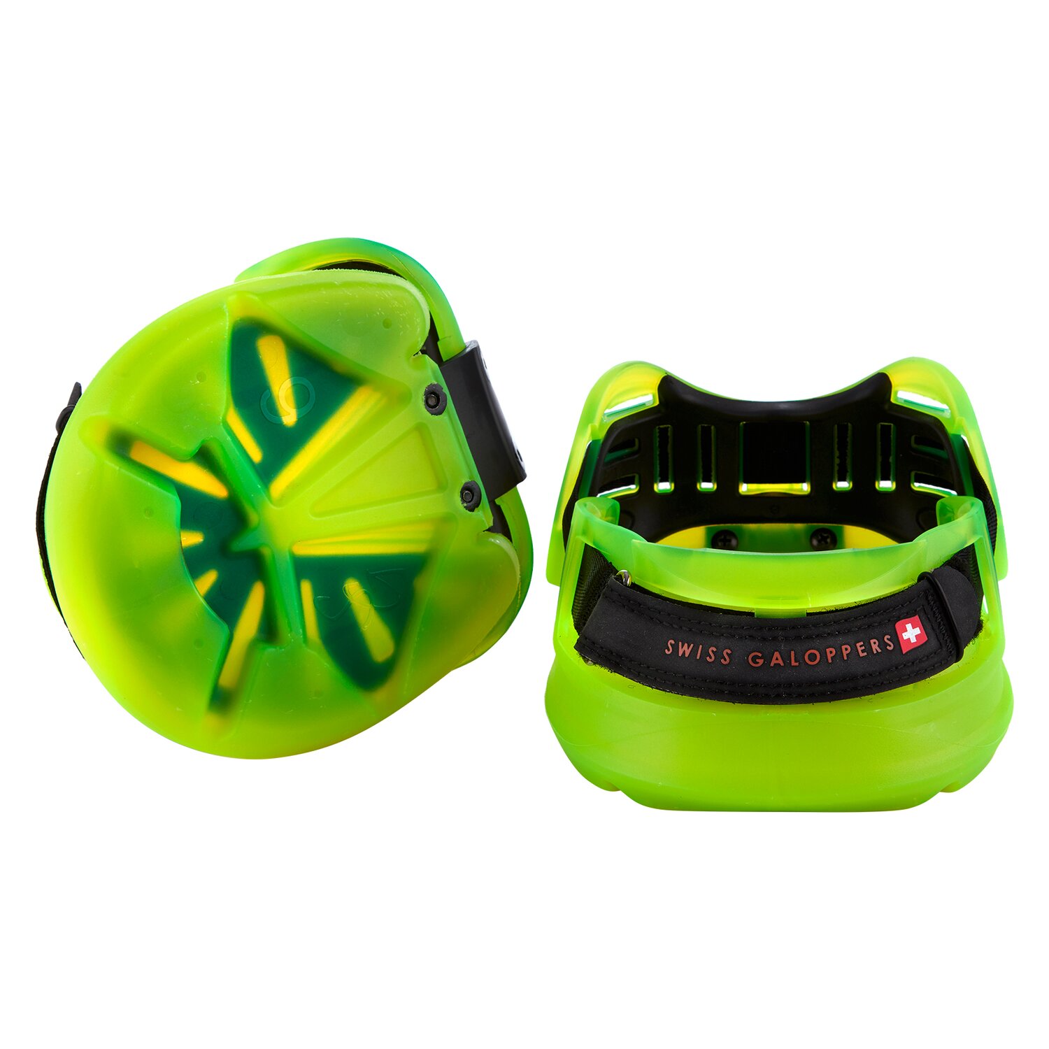 Swiss Galoppers Hufschuhpaar SG8 - L - Lemon inkl. Ballenpolster (Breite 141 - 151mm / Länge ab 186mm) von Swiss Galoppers