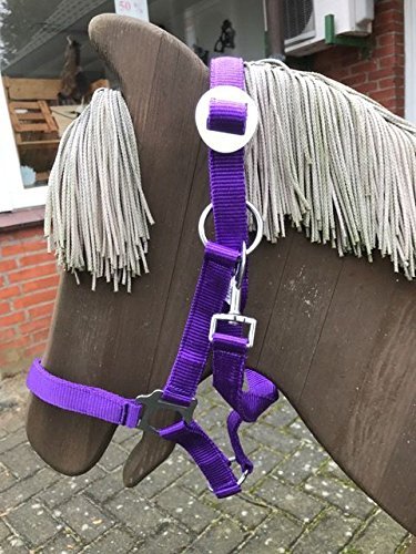Swiss Horse Nylon Halfter einfach verstellbar,lila, Pony von Swiss Horse