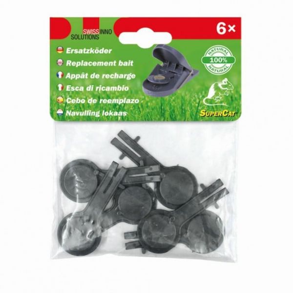 6x Swissinno Ersatzköder für Mausefalle SuperCat, Naturköder Nachfü... von Swissinno
