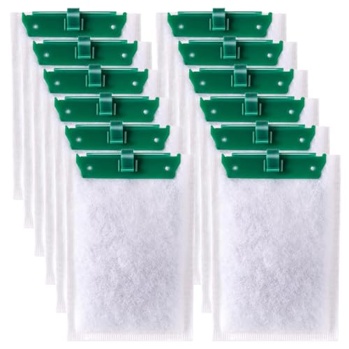 Filterkartuschen für Whisper Bio-Bag Filter, Aquarium-Ersatzfilterkartuschen für Flüsterfilter, Ersatzfilterkartuschen für Whisper Filters 10i/IQ10/PF10 und ReptoFilter, 12 Stück von Switior