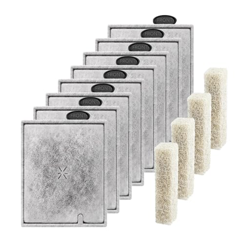 Große Aquarium-Filterkartuschen mit Filter-Pad, kompatibel mit Aqueon QuietFlow Filter LED Pro Größe 20, 30, 50, 75, Netzfilter Größe 20, 30, 50, 55/75, E Innengröße 40, 8 Stück von Switior