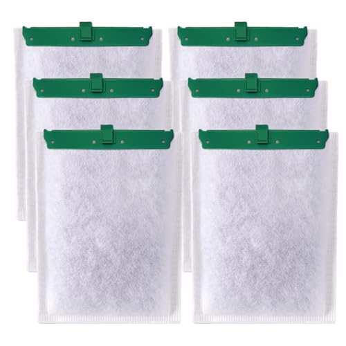 Switior Aquarium-Filterkartusche für Whisper Bio-Bag Filter, große Ersatz-Filterkartuschen für Whisper Filter 20i, 40i, IQ20, 30, 45, 60, PF20, 30, 40, 60 und ReptoFilter, 6 Stück von Switior