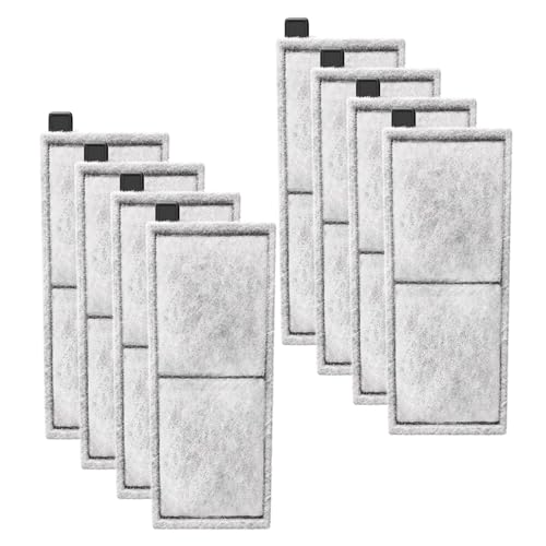 Switior Filterkartusche für Top-Fin RF-L-Filter, Aqurium-Filterkartusche, Nachfüllpackung für Top-Fin-Desk-Aquarien mit großem Rückzugsfilter, 8 Stück von Switior