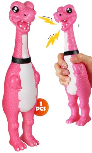 Swooflia Gummi-Huhn schreiendes Spielzeug – Dinosaurier-Riesen-Quietschhuhn, 30,5 cm, lustiges Gummi-Hundespielzeug, Neuheit, Party-Gag-Geschenke für Erwachsene und Hunde (1er-Pack) von Swooflia