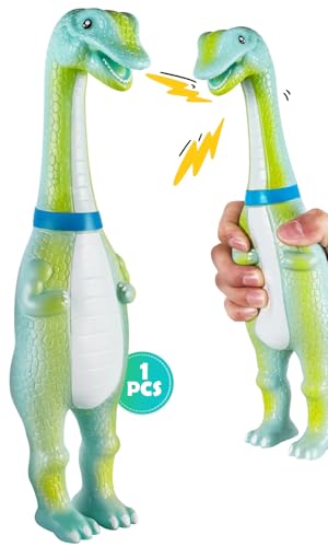 Swooflia Gummi-Huhn schreiendes Spielzeug – Schlange riesiges quietschendes Huhn 30,5 cm Streich lustiges Gummi-Hundespielzeug Neuheit Gag Geschenke (1er-Pack) von Swooflia