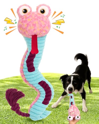Swooflia Hundespielzeug aus Seil, interaktiv, niedlich, quietschend, Plüschspielzeug, ohne Füllung, Zahnreinigung für kleine, mittelgroße und große Hunde und Langeweile, langlebig, Kauspielzeug für Swooflia Hundespielzeug aus Seil, interaktiv, niedlich, quietschend, Plüschspielzeug, ohne Füllung, Zahnreinigung für kleine, mittelgroße und große Hunde und Langeweile, langlebig, Kauspielzeug für von Swooflia