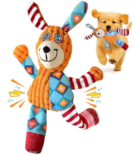 Swooflia Knistern-Hundespielzeug – Quietschspielzeug aus Plüsch für Welpen, gegen Langeweile für kleine Hunde, interaktives, stimulierendes Welpenspielzeug, um sie zu beschäftigen Swooflia Knistern-Hundespielzeug – Quietschspielzeug aus Plüsch für Welpen, gegen Langeweile für kleine Hunde, interaktives, stimulierendes Welpenspielzeug, um sie zu beschäftigen von Swooflia