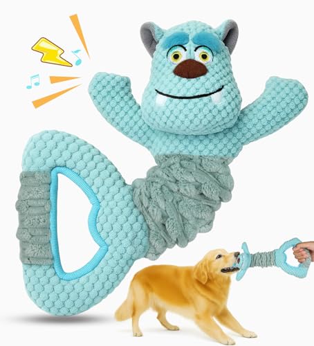 Swooflia Tug of War Hundespielzeug, quietschendes Plüschspielzeug für mittelgroße und große Rassen, interaktives Knister-Hundespielzeug, süßes Monster mit weichem langem Ziehgriff Swooflia Tug of War Hundespielzeug, quietschendes Plüschspielzeug für mittelgroße und große Rassen, interaktives Knister-Hundespielzeug, süßes Monster mit weichem langem Ziehgriff von Swooflia