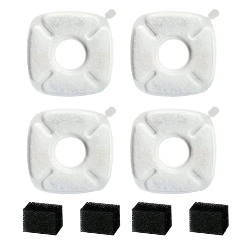 4 Stück Ersatzfilter für automatischen Haustierbrunnen Katze Wasserbrunnen Wasserquelle für Kätzchen Wasserspender 4 Stück Ersatzfilter für automatischen Haustierbrunnen Katze Wasserbrunnen Wasserquelle für Kätzchen Wasserspender von Sxett