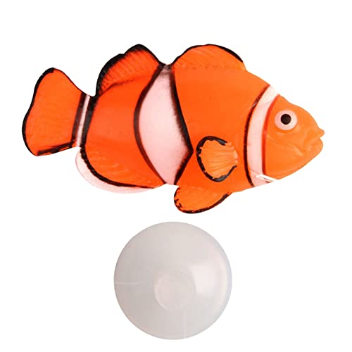 Sxett Künstliche Silikonfische für Aquarien, Süßwasser, Salzwasser, zur Dekoration, beweglich, schwimmend Sxett Künstliche Silikonfische für Aquarien, Süßwasser, Salzwasser, zur Dekoration, beweglich, schwimmend von Sxett