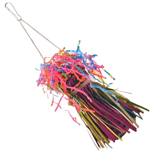 Sxett Vogelreißspielzeug, buntes Weben, Papageienspielzeug, Vogelschleifen, Kauspielzeug für verschiedene Vogelkäfige, hängende Dekorationen, gewebtes Vogelkauspielzeug Sxett Vogelreißspielzeug, buntes Weben, Papageienspielzeug, Vogelschleifen, Kauspielzeug für verschiedene Vogelkäfige, hängende Dekorationen, gewebtes Vogelkauspielzeug von Sxett