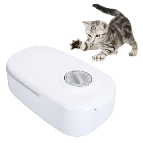 Intelligente Automatische Katzenfutterstation, Zeitgesteuerter Futterautomat für Katzen und Kleine Mittelgroße Hunde, Automatischer Katzenfutterspender für den Innenbereich, (Gray) von Sxhlseller