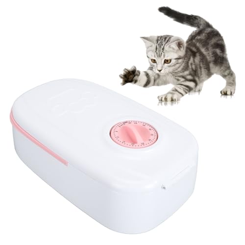 Intelligente Automatische Katzenfutterstation, Zeitgesteuerter Futterautomat für Katzen und Kleine Mittelgroße Hunde, Automatischer Katzenfutterspender für den Innenbereich, (PINK) von Sxhlseller