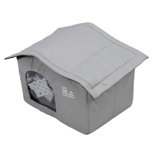 Katzenkühlhaus, Bissfester Katzenunterschlupf aus Oxford Stoff mit Klimatisierten Eisbeuteln für Katzenhunde, Lang Anhaltende Kühlung (Mittel) von Sxhlseller