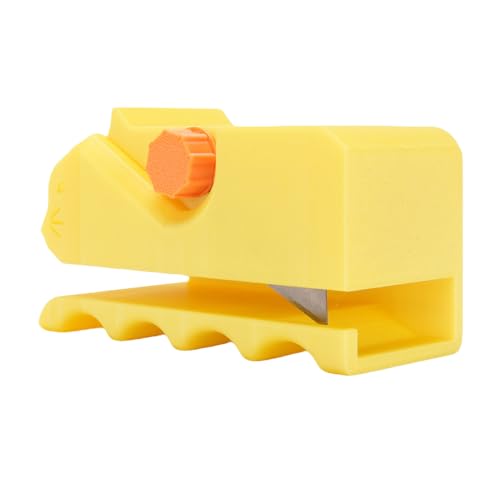 Sxhlseller Cat Croboker Papp Cutter Cutter Tool für 8-mm-Bretter, 3D-gedruckte Kunststoff-Katzen-katzesförmige Design, Kompaktes Handwerkstool für DIY-Haustierprojekte und Kratzer (Yellow) von Sxhlseller