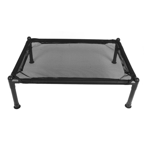 Sxhlseller Erhöhtes Hundebett für den Außenbereich, Atmungsaktives, Erhöhtes Hundebett mit Rutschfesten Fußpolstern für Drinnen und Draußen, Hängemattenbett für Haustiere (L 37cm) von Sxhlseller
