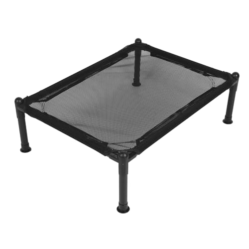Sxhlseller Erhöhtes Hundebett für den Außenbereich, Atmungsaktives, Erhöhtes Hundebett mit Rutschfesten Fußpolstern für Drinnen und Draußen, Hängemattenbett für Haustiere (M 35cm) von Sxhlseller