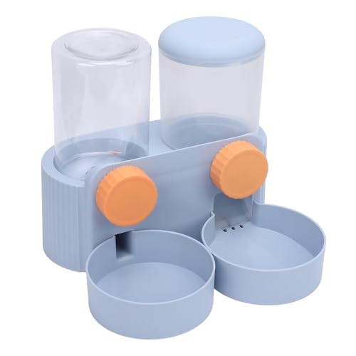 Sxhlseller Haustiernahrungsschale Wasserflaschenspender, Hängende Katzenfutter und Wasserer, die Leicht zu Beobachten Sind (Blue) von Sxhlseller