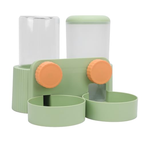 Sxhlseller Haustiernahrungsschale Wasserflaschenspender, Hängende Katzenfutter und Wasserer, die Leicht zu Beobachten Sind (Green) von Sxhlseller