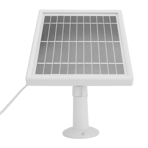 Sxhlseller Solarpanel für Vogelfutterkamera, 10 -W -monokristalline Silizium, IP66 Wasserdicht, 360 Grad Einstellbare Halterung Außenkamera Ladegerät für Ringcam & Battery Geräte (White) von Sxhlseller