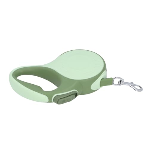 Sxhlseller Welpenleine, 5m Einziehbare Hundeleine mit Leichtem Seil mit Hohem Kraft (Green) von Sxhlseller