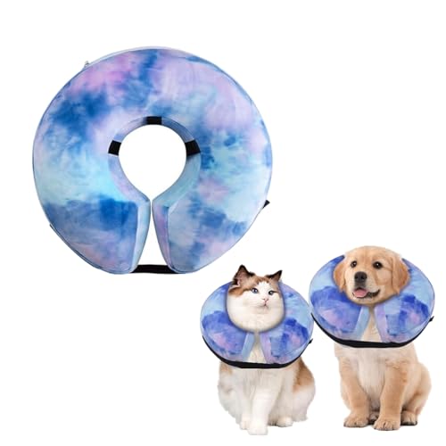 Sychien Aufblasbares Hundehalsband, Potective Recovery E Halsband für Hunde und Katzen, weiches Haustier-Kegelhalsband für kleine, mittelgroße und große Hunde und Katzen Sychien Aufblasbares Hundehalsband, Potective Recovery E Halsband für Hunde und Katzen, weiches Haustier-Kegelhalsband für kleine, mittelgroße und große Hunde und Katzen von SyChien