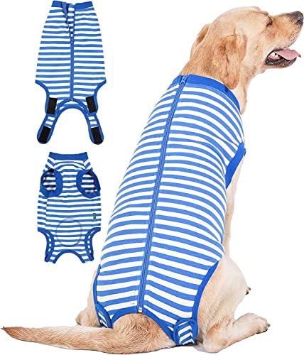 Sychien Hunde-Genesungsanzug, Chirurgie-Hemd, Größe M, für Damen und Herren, Blau, Größe M von SyChien