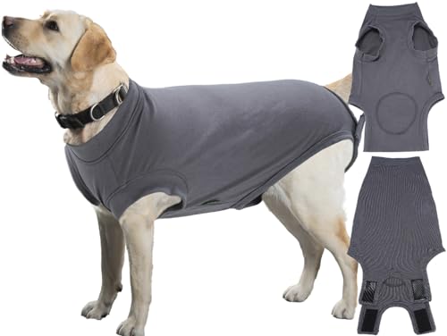 Sychien Hunde-Genesungsanzug für männliche Neutral-Chirurgie, blanko, Grau, XXL von SyChien