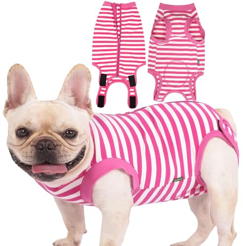 Sychien Hunde-Genesungsanzug, postoperative Hemd, kleine weibliche Wundschutzanzug, rosa, Größe S von Sychien