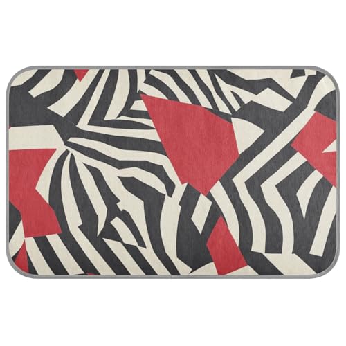 Animal Patter Sommer-Kühlmatte für draußen, selbstkühlende Hundedecken für große Hunde für Welpen, Katzen, Outdoor, abnehmbar, Schwarz / Rot Animal Patter Sommer-Kühlmatte für draußen, selbstkühlende Hundedecken für große Hunde für Welpen, Katzen, Outdoor, abnehmbar, Schwarz / Rot von SyXIOP
