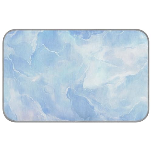 Blaue Marblexture schicke Sommer-Kühldecke für Hunde, selbstkühlende Katzenbetten für drinnen für Schweine, draußen, Katzenutensilien, Tapete Refrescante para mascotas M von SyXIOP