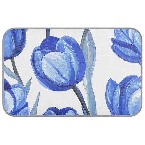 Bluulipa Kühlmatte für Hunde mit weißem Hintergrund, Ölgemälde-Stil, für den Sommer, selbstkühlende Matte für Hunde für Kätzchen, Innenbereich, wasserdicht, Manta, Refrescante Para Perro, M von SyXIOP