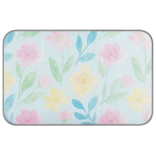 Bunte Blumen und Blätter, Sommer-Hunde-Kühlmatte, selbstkühlend, Outdoor-Katzenbett für Katzen, Innenbereich, Haustier, Sommer-Tapete, Enfriador Para, Perros, Größe M von SyXIOP