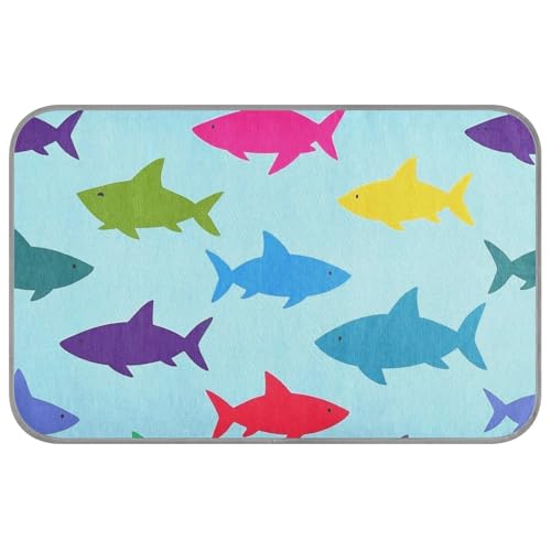 Cama Fria Para Perro M Kühlende Decke für Kaninchen, Katzen, Cartoon-Fisch, Hai, Silhouette, Sommer, kühlend, Blau Cama Fria Para Perro M Kühlende Decke für Kaninchen, Katzen, Cartoon-Fisch, Hai, Silhouette, Sommer, kühlend, Blau von SyXIOP