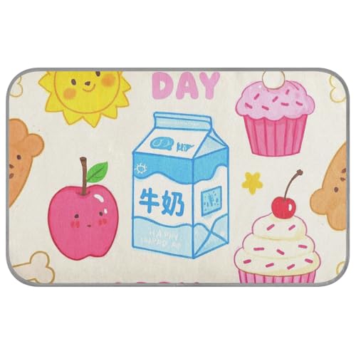 Cartoon-Sonnenkuchen-Milch, bunt, Sommer, kühlende Gelmatte für Hunde, selbstkühlend, für Chihuahua, Reisen, Katzenzubehör, Camas Frias Para Perros M von SyXIOP