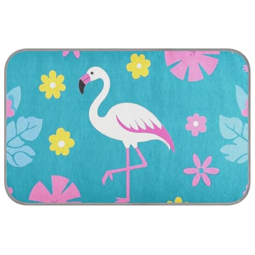 Elegante Kühlmatte mit Flamingo-Blume, Pfirsichfarben, selbstkühlende Katzenbetten für Outdoor-Katzen für Kaninchen, Outdoor-Katzen, sichere Camas Frias Para Perros M von SyXIOP