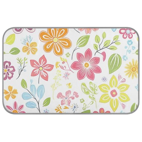 Frischer Frühling, einfache bunte Blumen, kühlende Haustiermatte, selbstkühlendes Katzenbett für Tiere, Katze, Outdoor, niedliches Manta, Fria, Para, Perros, Größe M Frischer Frühling, einfache bunte Blumen, kühlende Haustiermatte, selbstkühlendes Katzenbett für Tiere, Katze, Outdoor, niedliches Manta, Fria, Para, Perros, Größe M von SyXIOP