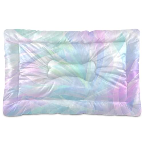 Haustier-Schlafmatte, waschbar, Regenbogen-Farbverlauf, rutschfest, weich, bequem, für große, mittelgroße und kleine Hunde, 91,4 x 61 cm Haustier-Schlafmatte, waschbar, Regenbogen-Farbverlauf, rutschfest, weich, bequem, für große, mittelgroße und kleine Hunde, 91,4 x 61 cm von SyXIOP