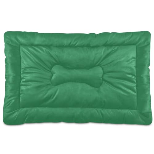 Haustier-Schlafmatte, waschbar, weich, bequem, rutschfeste Unterseite, für große Jumbo, mittelgroße und kleine Hunde, 91,4 x 61 cm, Grün Haustier-Schlafmatte, waschbar, weich, bequem, rutschfeste Unterseite, für große Jumbo, mittelgroße und kleine Hunde, 91,4 x 61 cm, Grün von SyXIOP