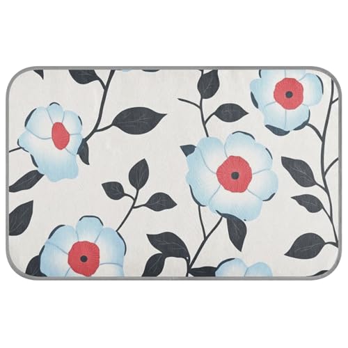 Hellblaues Flora-Muster, minimalistischer Stil, grau, Sommer- und Sommer-Kühlmatte, selbstkühlende Katzendecke für Tiere, Outdoor, Cama Refrescante para perros M Hellblaues Flora-Muster, minimalistischer Stil, grau, Sommer- und Sommer-Kühlmatte, selbstkühlende Katzendecke für Tiere, Outdoor, Cama Refrescante para perros M von SyXIOP