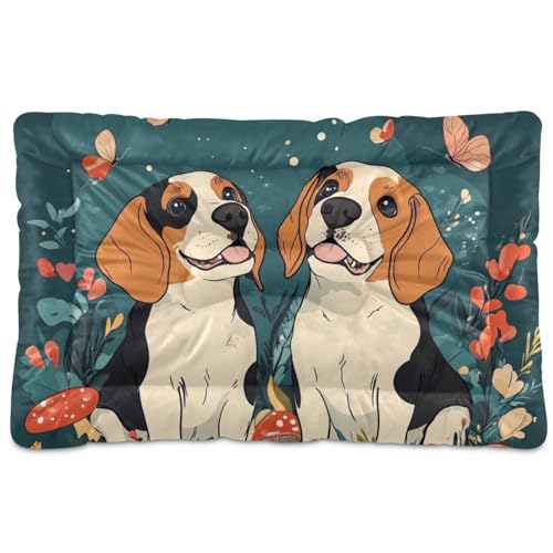 Hundebett, waschbar, weich, rutschfest, für mittelgroße und große Hunde, 91,4 x 61 cm, Blaugrün Hundebett, waschbar, weich, rutschfest, für mittelgroße und große Hunde, 91,4 x 61 cm, Blaugrün von SyXIOP