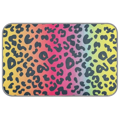 Kühlbett für den Sommer, Leopardenmuster, selbstkühlendes Katzenbett für draußen, für Kaninchen, Outdoor, Katzenzubehör, Tapete, Refrescante Para, Maskottas, Größe M von SyXIOP