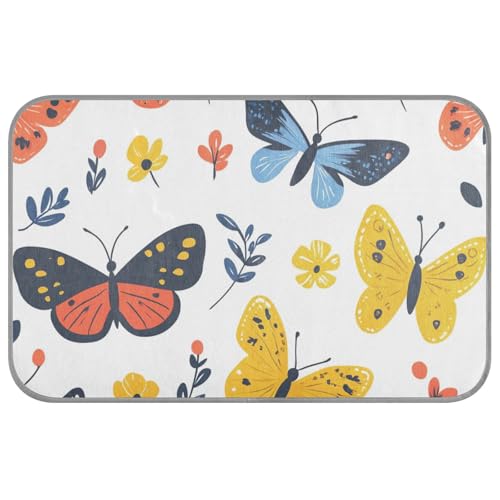 Kühldecke für den Sommer, Motiv: bunte Schmetterlinge, selbstkühlende Decke für Katzen für Hunde im Freien, niedlich, Cama Fria Para, Perro, M von SyXIOP