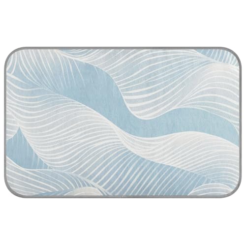 Kühldecke für den Sommer, Wellen, für den Sommer, selbstkühlende Matte für Katzen, Kaninchen, Outdoor, Cama Refrescante Para, Perros, Größe M, Hellblau Kühldecke für den Sommer, Wellen, für den Sommer, selbstkühlende Matte für Katzen, Kaninchen, Outdoor, Cama Refrescante Para, Perros, Größe M, Hellblau von SyXIOP
