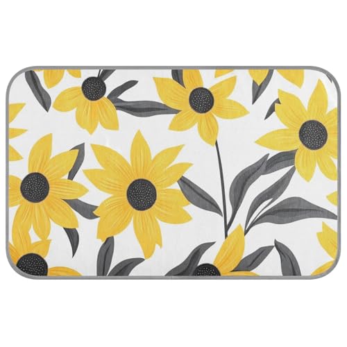 Kühlende Hundematte mit Sonnenblumen-Motiv, selbstkühlend, für Katzen im Freien, abnehmbar, für den Sommer, Größe M von SyXIOP
