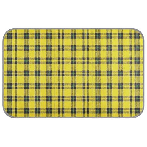 Kühlende Sommerdecke im Vintage-Büffelkaro, selbstkühlende Decke für Katzen, Hunde, draußen, einzigartig, Esterilla Refrescante Para Perros, Größe M, Gelb Kühlende Sommerdecke im Vintage-Büffelkaro, selbstkühlende Decke für Katzen, Hunde, draußen, einzigartig, Esterilla Refrescante Para Perros, Größe M, Gelb von SyXIOP