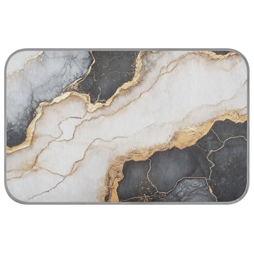 Kühlendes Hundebett, Marmor, für den Sommer, selbstkühlend, für Kaninchen, Outdoor, Sommer, Cama Refrescante Para, Perros, Größe M, Schwarz und Gold von SyXIOP