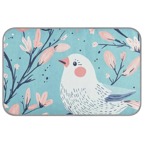 Kühlendes Hundebett mit Cartoon-Vogelmotiv, für den Sommer, selbstkühlend, für Hunde, bequem, Esterilla, Refrescante Para, Perros, Größe M, Türkis von SyXIOP