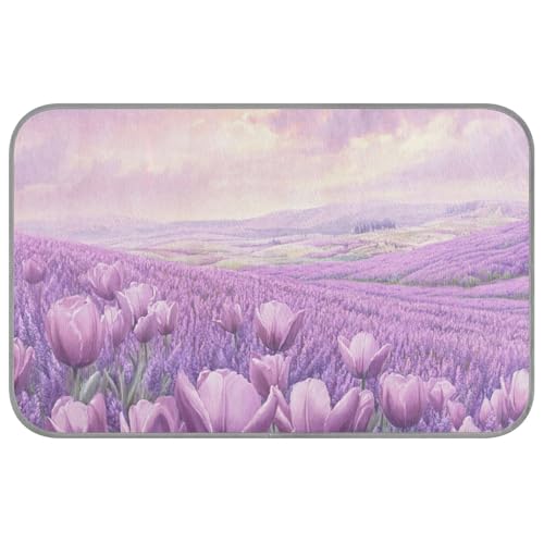 Kühlendes Sommerbett mit violetten Lavendelblumen, selbstkühlendes Bett für Outdoor-Katzen für Hunde, draußen, einzigartige Mantas frías para perros M Kühlendes Sommerbett mit violetten Lavendelblumen, selbstkühlendes Bett für Outdoor-Katzen für Hunde, draußen, einzigartige Mantas frías para perros M von SyXIOP