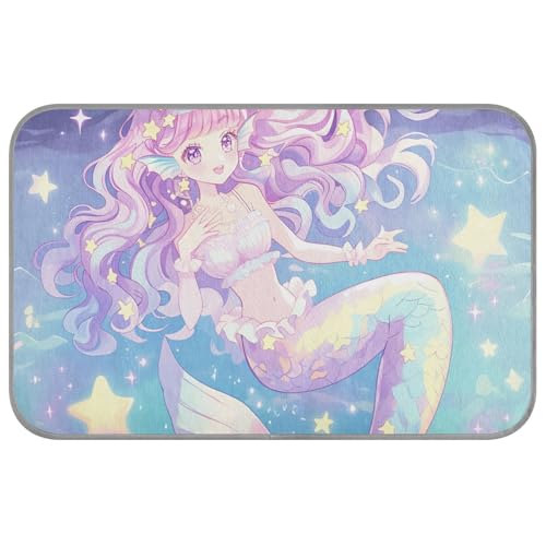 Kühlkissen im Anime-Stil, niedliche Meerjungfrau-Sterne, Fantasie-Sommer-Kühlkissen, selbstkühlendes Bett für Outdoor-Katzen für Kaninchen, Outdoor-Katze, bequem, Manta, Fria, Para, Perros, M Kühlkissen im Anime-Stil, niedliche Meerjungfrau-Sterne, Fantasie-Sommer-Kühlkissen, selbstkühlendes Bett für Outdoor-Katzen für Kaninchen, Outdoor-Katze, bequem, Manta, Fria, Para, Perros, M von SyXIOP